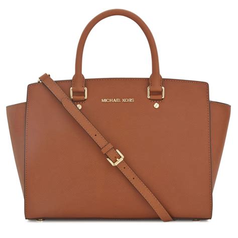 michael kors tasche selma braun|michael kors selma saffiano.